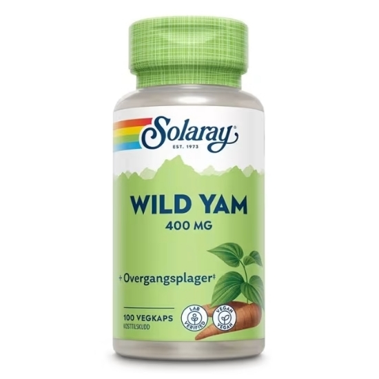 Solaray Wild Yam 100 kapsler – Naturlig støtte ved overgangsplager og PMS