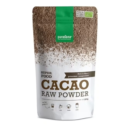 Bilde av Purasana Cacao powder, økologisk og raw 200g Pulver