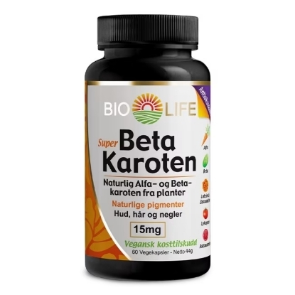 Bilde av Bio life betakaroten 15mg 60 kapsler