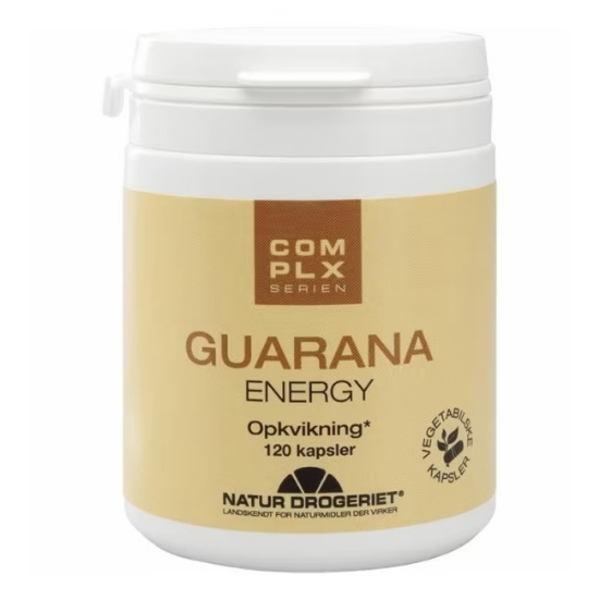 Guarana Energy 120 kapsler – naturlig koffein for energi og redusert mental tretthet
