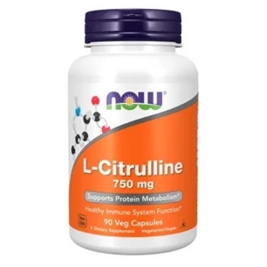 NOW L‑Citrulline 750 mg – 90 kapsler