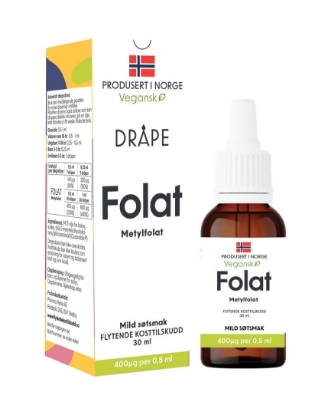 Bilde av Dråpe vegansk folat 30 ml