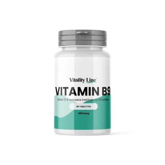 Vitality Line Vitamin B9 450 mcg 90 tabletter