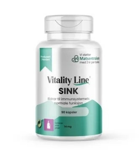 Vitality Line Sink + B6 90 kapsler 