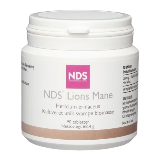 NDS Lions Mane 90 tabletter