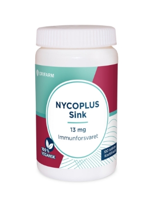 Bilde av Nycoplus sink 13mg 100 tabletter