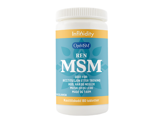 Ren MSM 180 tabletter – organisk svovel for muskler, ledd, hud og hår