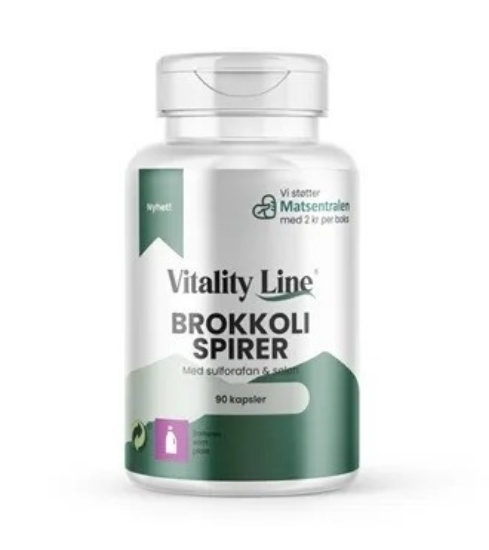 Vitality line brokkolispirer 90 kapsler 