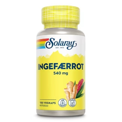 Bilde av Solaray Ingefærrot org veg 100 Kapsler