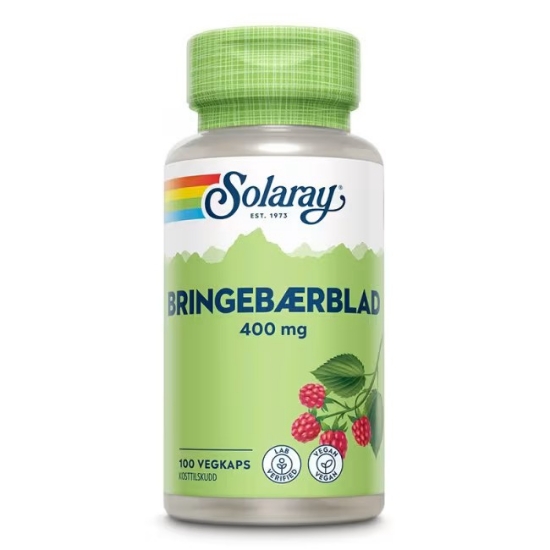 Solaray Bringebærblad 100 kapsler