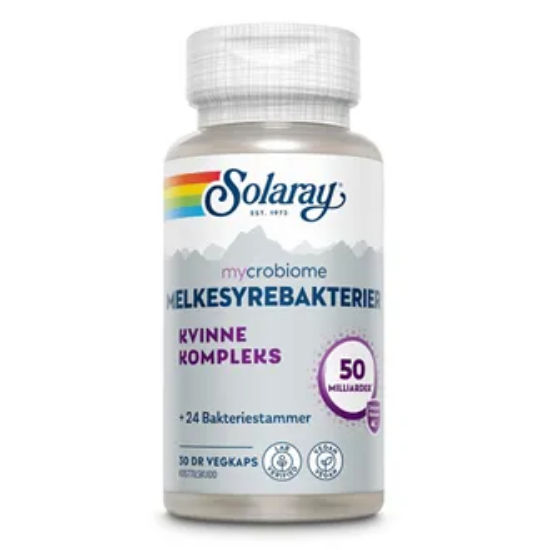 Solaray Mycrobiome Kvinne 30 Vegkapsler