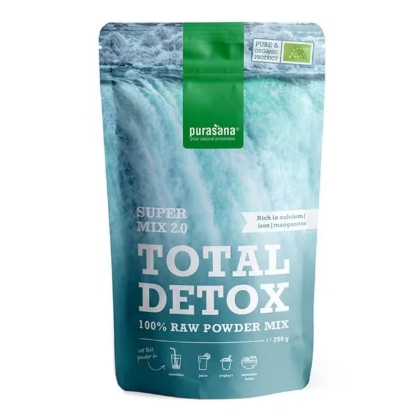 Bilde av Purasana Total Detox mix 2.0, økologisk og raw 250g Pulver