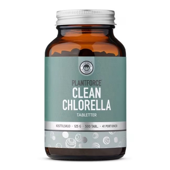 Plantforce Chlorella 500 tabletter a 250mg