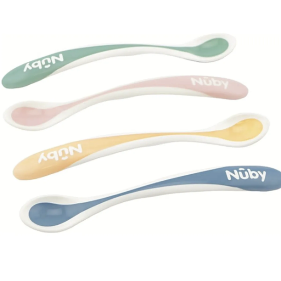 Nuby Skjeer med varmeindikator 4 stk
