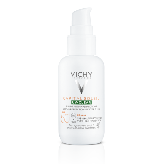 Vichy Capital Soleil UV-Clear Solkrem til ansikt SPF50+ 40ml