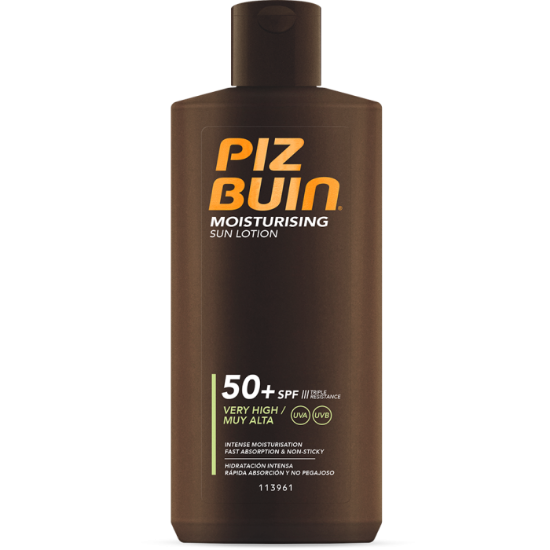 Piz buin moisturising sun lotion SPF50+ 200ml