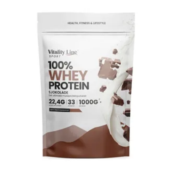 Vitality Line Sport whey sjokolade  Proteinpulver 1 kg