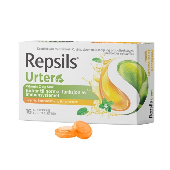 Repsils Urter Propolis, Sitronmelisse og Honningsmak 16 stk