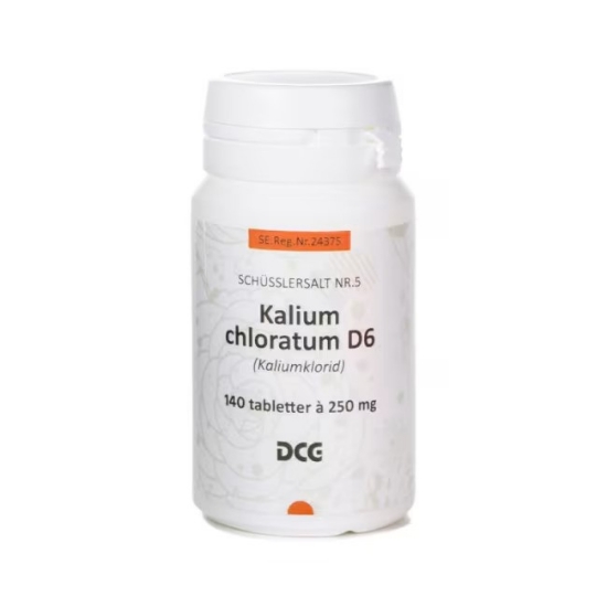Cellesalt, Schüssler nr.5 (Kalium Mur/Chlor) D6 140 Tabletter