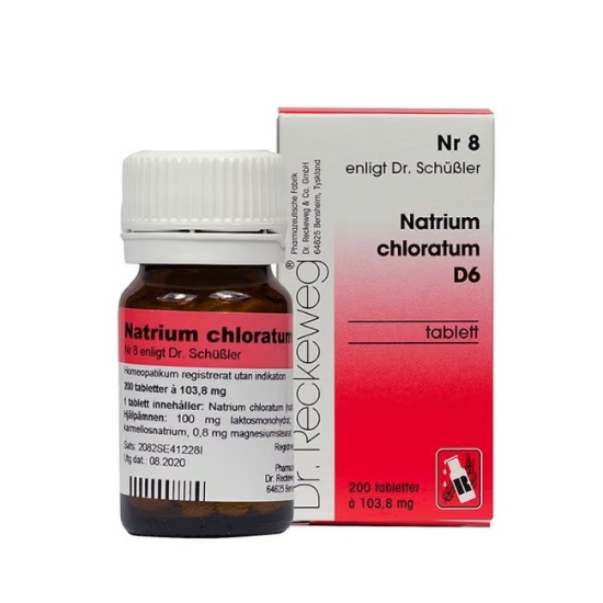 Cellesalt nr.8 (Natr chlor) D6 200 Tabletter