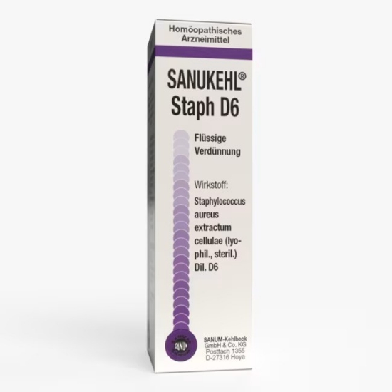 Sanukehl staph dråper d6 10ml Dil