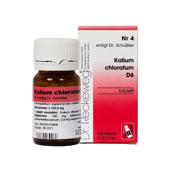 Cellesalt nr.4 (Kal chlor) D6 200 Tabletter