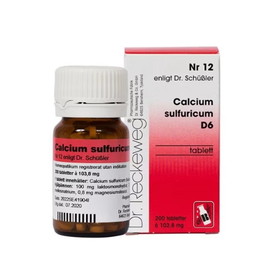 Cellesalt nr12 (Calcium Sulf) D6 200 Tabletter