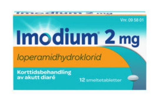 Imodium smeltetab 2mg 12 stk