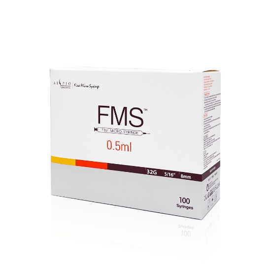 FMS Micro Syringe 32G 0,5ml 100 stk
