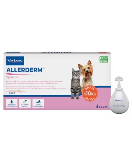 Virbac allerderm spot-on til hund og katt 6x2 ml