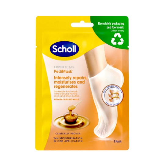 Scholl PediMask Manuka Honey Fotmaske 1 par