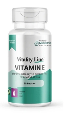 Vitality Line vitamin E  90 kapsler