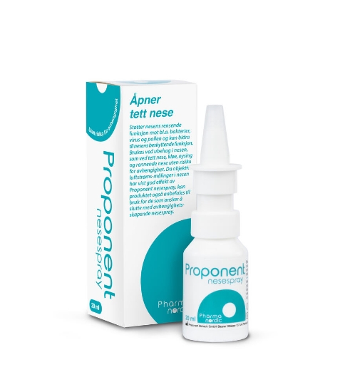 Proponent nesespray 20 ml | Slimhinnenormaliserende spray uten avhengighet