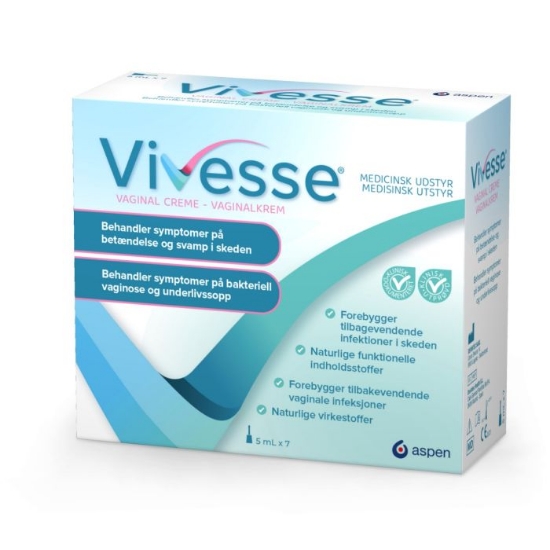 Vaginalkrem Vivesse – 7 engangstuber à 5 ml