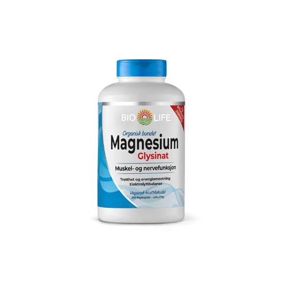Bio Life Magnesium Glysinat 240 kapsler 