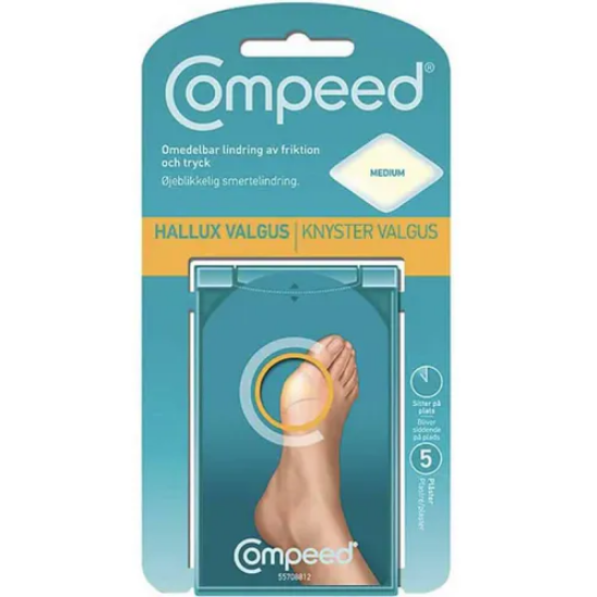 Compeed Hallux Valgus Plaster M | Lindrer knystsmerter – 5 stk
