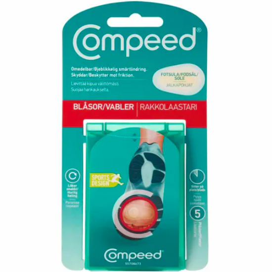 Compeed Gnagsårplaster Fotsåle | Mot gnagsår under foten – 5 stk