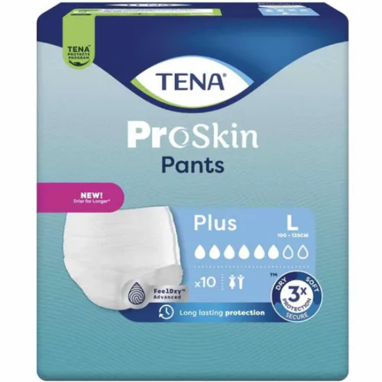 Tena Pants Plus L Buksebleier 10 stk
