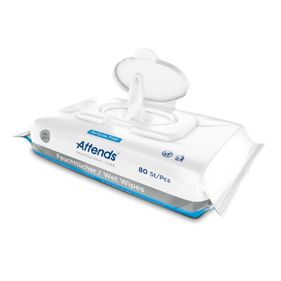Attends våtserviett for inkontinenspleie