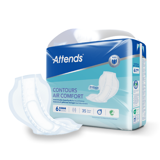 Anatomisk inkontinensbleie nivå 6 fra Attends