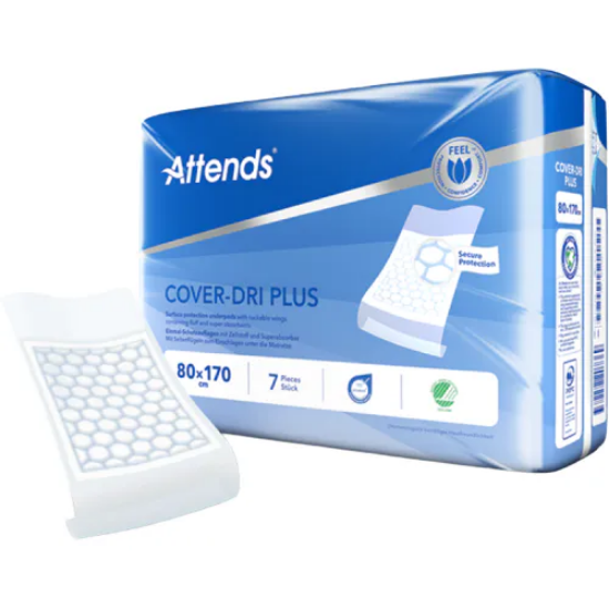Attends Cover-Dri 80x170 cm stol-/sengebeskyttelse – 7 stk