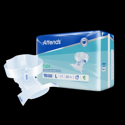 Attends Flex 10 L beltebleier – Ekstra høy absorpsjon – 22 stk