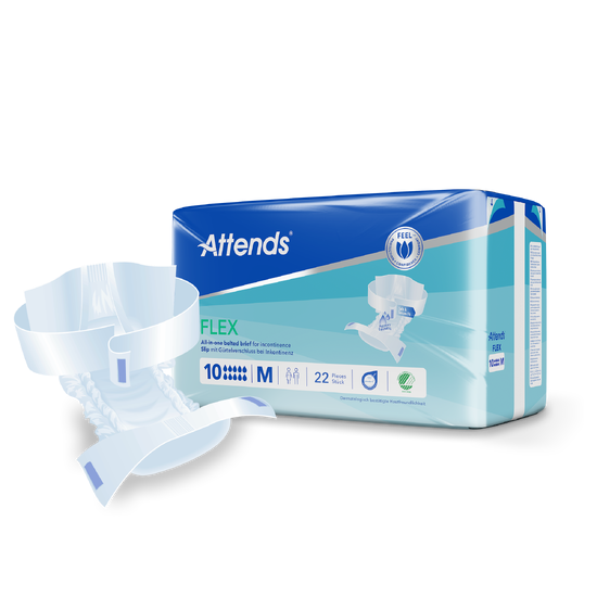 Attends Flex 10 M beltebleier – 22 stk | Høy absorpsjon