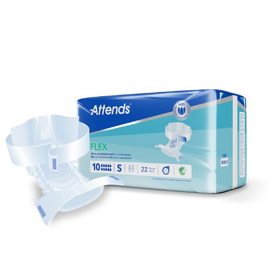 Attends Flex 10 S beltebleier – Ekstra høy absorpsjon – 22 stk
