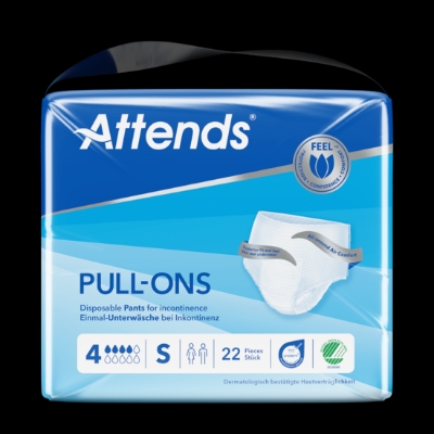 Attends Pull-Ons 4 S – Bleiebukse for urinlekkasje | 22 stk