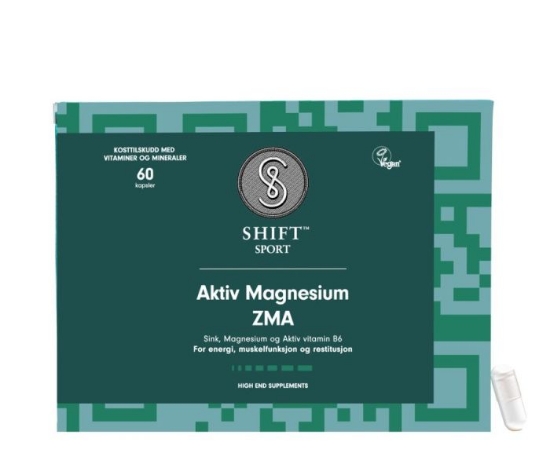 SHIFT SPORT ZMA – magnesium, sink og B6 i kapsler