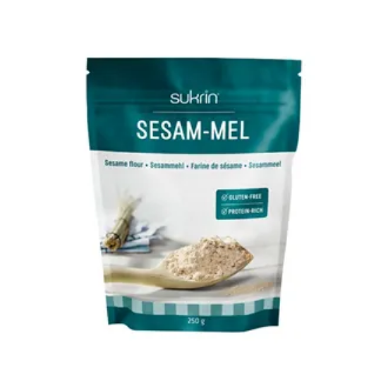 Sukrin Sesam‑mel fettredusert 250 g – glutenfritt og lavkarbo mel