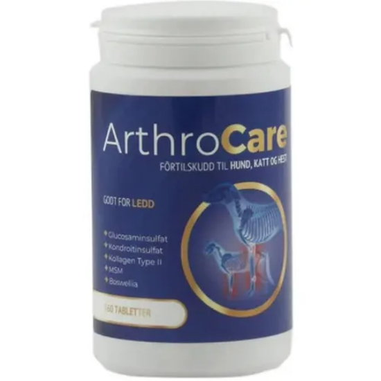 ArthroCare Fôrtilskudd Tabletter Til Dyr – 180 stk