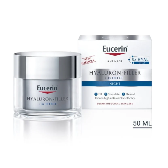 Eucerin Hyaluron‑Filler Night Cream 50 ml krukke