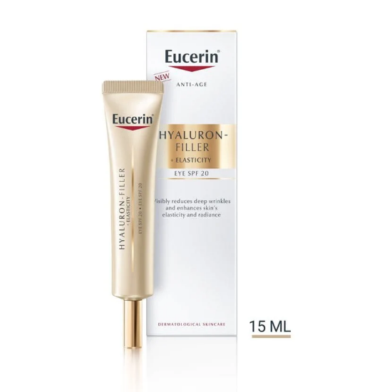 Eucerin Hyaluron‑Filler + Elasticity Eye Cream SPF20 15 ml tube